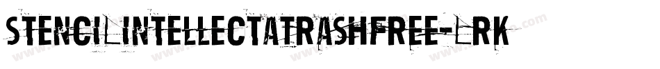StenciLintellectaTrashFree-LrK5字体转换