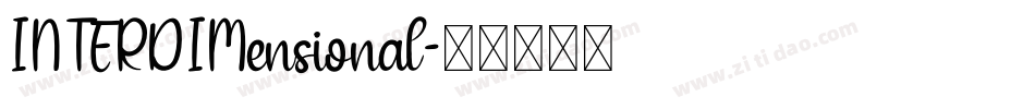 INTERDIMensional字体转换