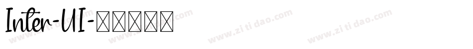 Inter-UI字体转换