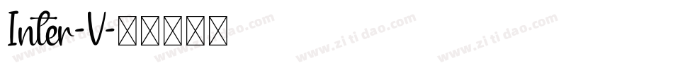 Inter-V字体转换