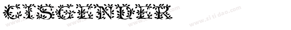 Cisgender字体转换