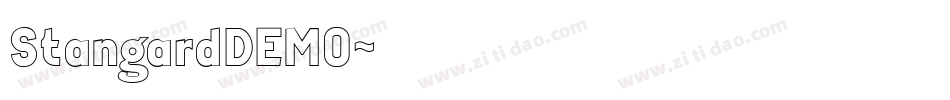 StangardDEMO字体转换