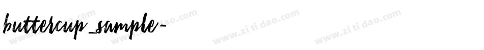 buttercup_sample字体转换