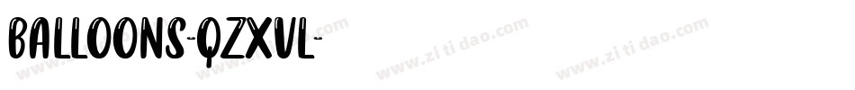 Balloons-qZXvl字体转换