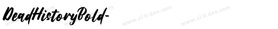 DeadHistoryBold字体转换