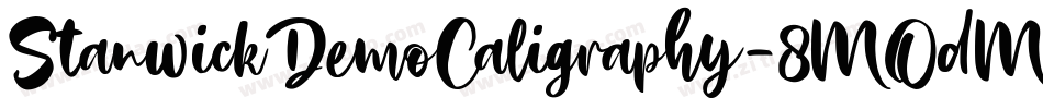 StanwickDemoCaligraphy-8MOdM字体转换