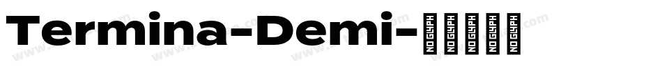 Termina-Demi字体转换