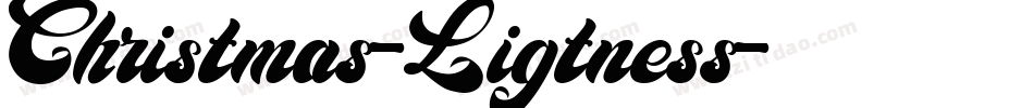 Christmas-Ligtness字体转换