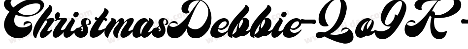 ChristmasDebbie-Zo9K字体转换