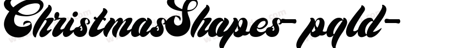 ChristmasShapes-pqld字体转换