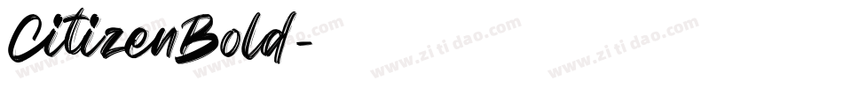 CitizenBold字体转换