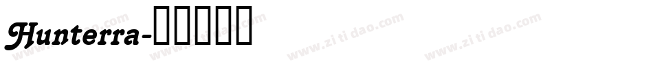 Hunterra字体转换