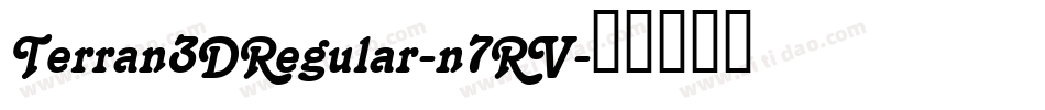 Terran3DRegular-n7RV字体转换