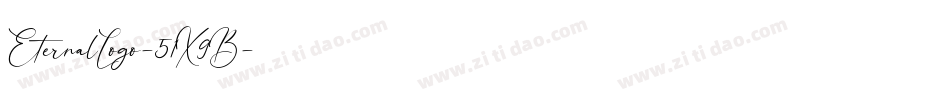 EternalLogo-51X9B字体转换