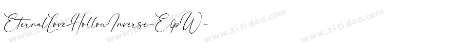 EternalLoveHollowInverse-E0pW字体转换