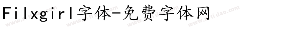 Filxgirl字体字体转换