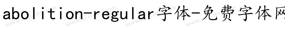 abolition-regular字体字体转换