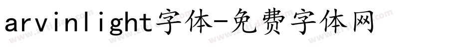 arvinlight字体字体转换