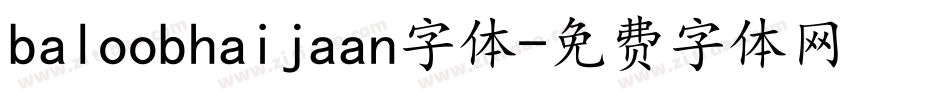 baloobhaijaan字体字体转换