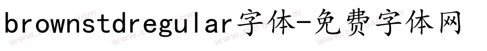 brownstdregular字体字体转换