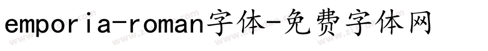 emporia-roman字体字体转换