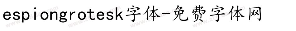 espiongrotesk字体字体转换