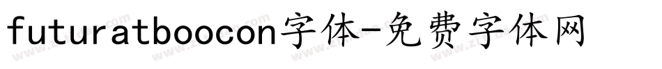 futuratboocon字体字体转换