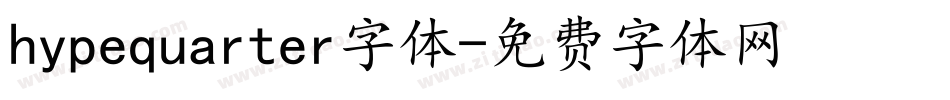 hypequarter字体字体转换