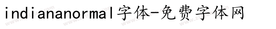 indiananormal字体字体转换