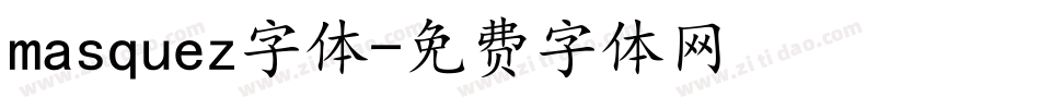 masquez字体字体转换