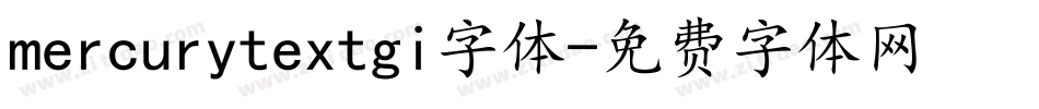 mercurytextgi字体字体转换