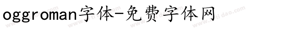 oggroman字体字体转换