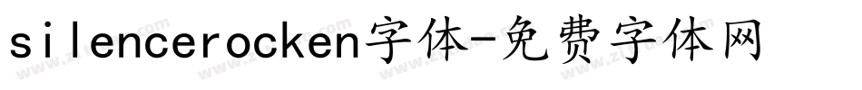 silencerocken字体字体转换