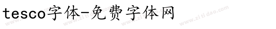 tesco字体字体转换