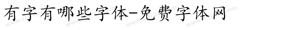 有字有哪些字体字体转换
