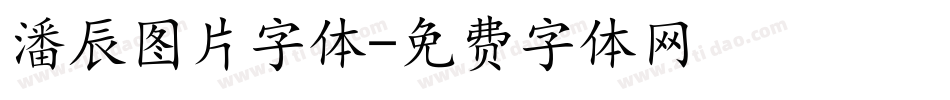 潘辰图片字体字体转换