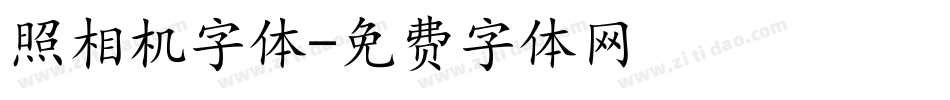 照相机字体字体转换
