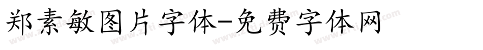 郑素敏图片字体字体转换
