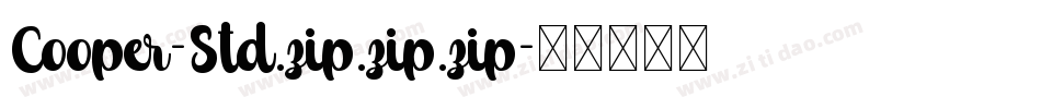 Cooper-Std.zip.zip.zip字体转换