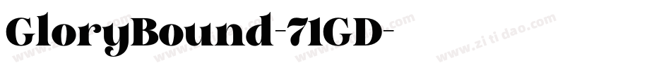 GloryBound-71GD字体转换