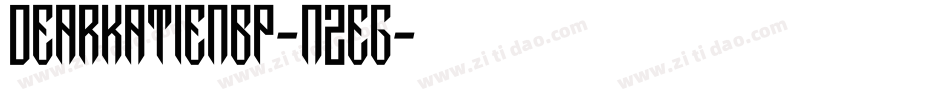 Dearkatienbp-nZeg字体转换