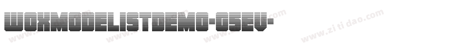 WoxmodelistDemo-65ev字体转换 WoxmodelistDemo-65ev字体转换