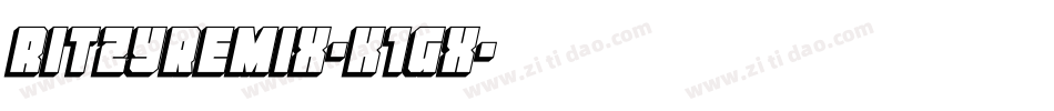 Ritzyremix-K1GX字体转换