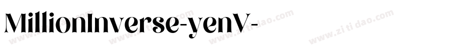 MillionInverse-yenV字体转换