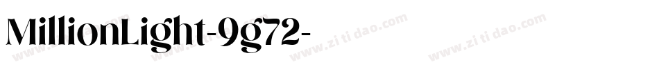 MillionLight-9g72字体转换