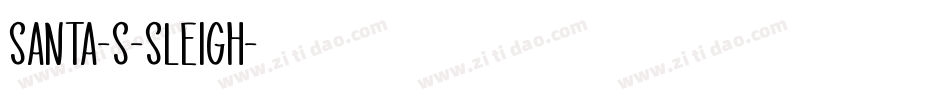 Santa-s-Sleigh字体转换