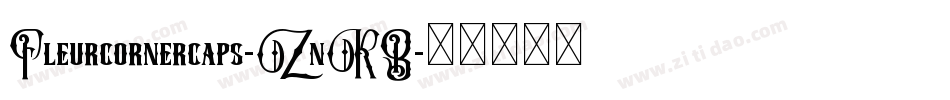 Fleurcornercaps-ZnKB字体转换