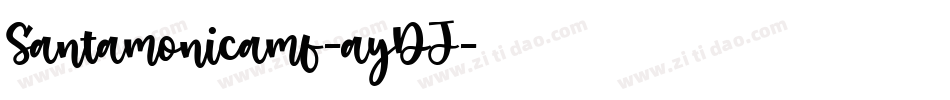 Santamonicamf-ayDJ字体转换