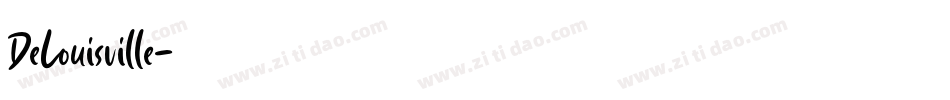 DeLouisville字体转换