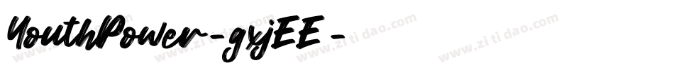 YouthPower-gxjEE字体转换